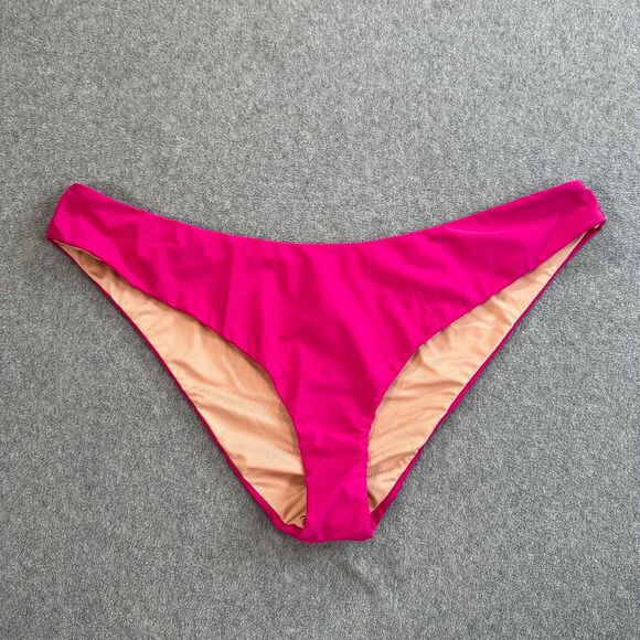J.CREW Other - J.Crew Women's Curved Waist Cheeky Bikini Bottom Women's 2X Pink BC125